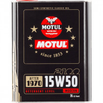 Масло моторное полусинтетическое Motul Classic 2100 15W-50 2л. 104512