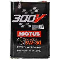 Масло моторное синтетическое Motul 300V Power Car Racing Motor Oil 5W30 5л. 110815