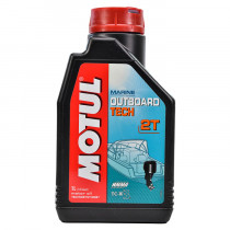 Олива моторна напівсинтетична Motul Outboard Tech 2T Motor Oil 1л. 102789