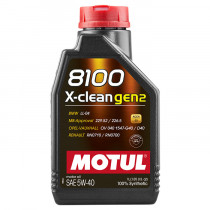 Масло моторное синтетическое Motul 8100 X-clean Gen-2 5W-40 1л. 109761