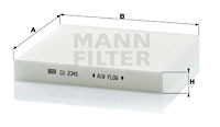 Фильтр MANN-FILTER CU 2345