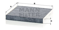 Фильтр MANN-FILTER CUK 2362