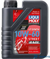 Масло моторное синтетическое LiquiMoly Racing Synth 4T 10W-60, 1л 1525