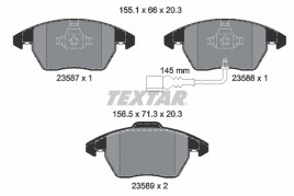 Комплект тормозных колодок, дисковый тормоз TEXTAR 2358701