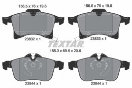 Комплект тормозных колодок, дисковый тормоз TEXTAR 2383201