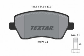 Комплект тормозных колодок, дисковый тормоз TEXTAR 2397301