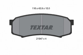 Комплект тормозных колодок, дисковый тормоз TEXTAR 2194701