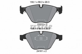 Комплект тормозных колодок, дисковый тормоз TEXTAR 2331303