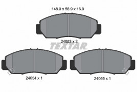 Комплект тормозных колодок, дисковый тормоз TEXTAR 2405301