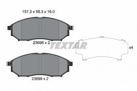 Комплект тормозных колодок, дисковый тормоз TEXTAR 2369801