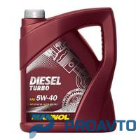 Масло моторное синтетическое Mannol DIESEL TURBO 5W-40, 5л