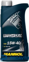 Масло моторное минеральное Mannol UNIVERSAL 15W-40, 1л