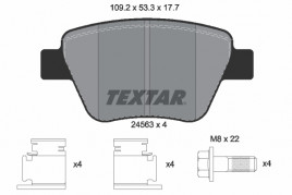 Комплект тормозных колодок, дисковый тормоз TEXTAR 2456301