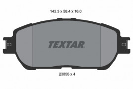 Комплект тормозных колодок, дисковый тормоз TEXTAR 2385501