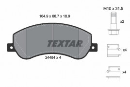 Комплект тормозных колодок, дисковый тормоз TEXTAR 2448404