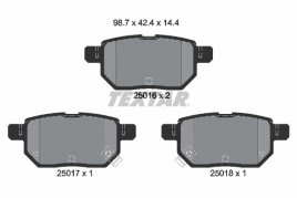 Комплект тормозных колодок, дисковый тормоз TEXTAR 2501601