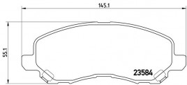 Комплект тормозных колодок, дисковый тормоз BREMBO P 54 030
