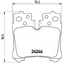 Комплект тормозных колодок, дисковый тормоз BREMBO P 83 076