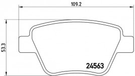 Комплект тормозных колодок, дисковый тормоз BREMBO P 85 114