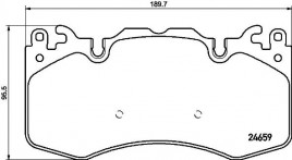 Комплект тормозных колодок, дисковый тормоз BREMBO P 44 023