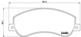 Комплект тормозных колодок, дисковый тормоз BREMBO P 85 115