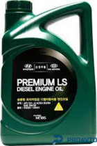 Масло моторное полусинтетическое Mobis Premium LS Diesel 5W-30, 4л, 0520000411