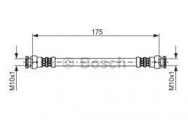 Тормозной шланг BOSCH 1987476012