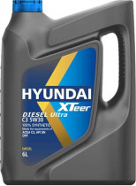 Масло моторное синтетическое Hyundai/Kia  5W-30 Xteer, Diesel Ultra C3 SN/C3 6л 1061224