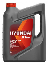 Масло моторное полусинтетическое Hyundai/Kia 5W-40 Xteer Gasoline G700 SN/GF-5, 6л, 1061136
