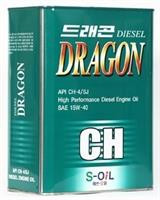 S-Oil Масло моторное полусинтетическое DIESEL CH-4 15W-40, 4л