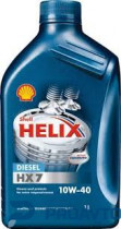 Масло моторное полусинтетическое Shell Helix Diesel HX7 10W-40, 1л