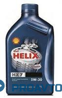 Масло моторное полусинтетическое Shell Helix HX7 5W-30, 1л