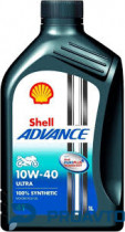 Масло моторное полусинтетическое Shell Advance 4T AX7 10W-40, 1л