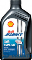 Масло моторное синтетическое Shell Advance Ultra 15W-50, 1л