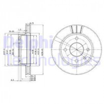 Тормозной диск DELPHI BG2367