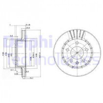 Тормозной диск DELPHI BG2384