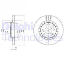 Тормозной диск DELPHI BG2443