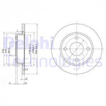 Тормозной диск DELPHI BG3055