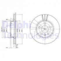 Тормозной диск DELPHI BG3025