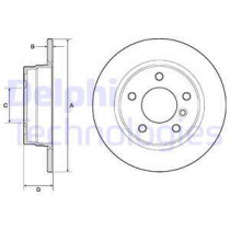 Тормозной диск DELPHI BG2624