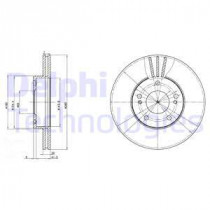 Тормозной диск DELPHI BG2682
