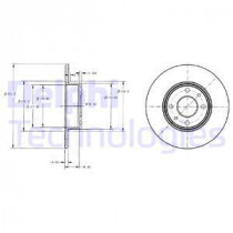 Тормозной диск DELPHI BG2322