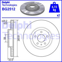 Тормозной диск DELPHI BG2512