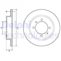 Тормозной диск DELPHI BG3203