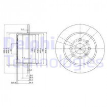 Тормозной диск DELPHI BG3141
