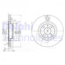 Тормозной диск DELPHI BG2407