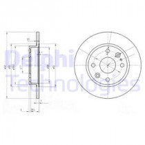 Тормозной диск DELPHI BG2803