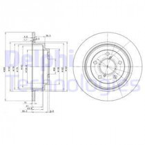 Тормозной диск DELPHI BG2826