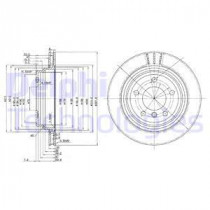 Тормозной диск DELPHI BG3042