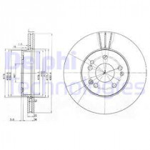 Тормозной диск DELPHI BG2345